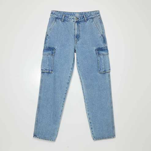 light blue cargo jeans
